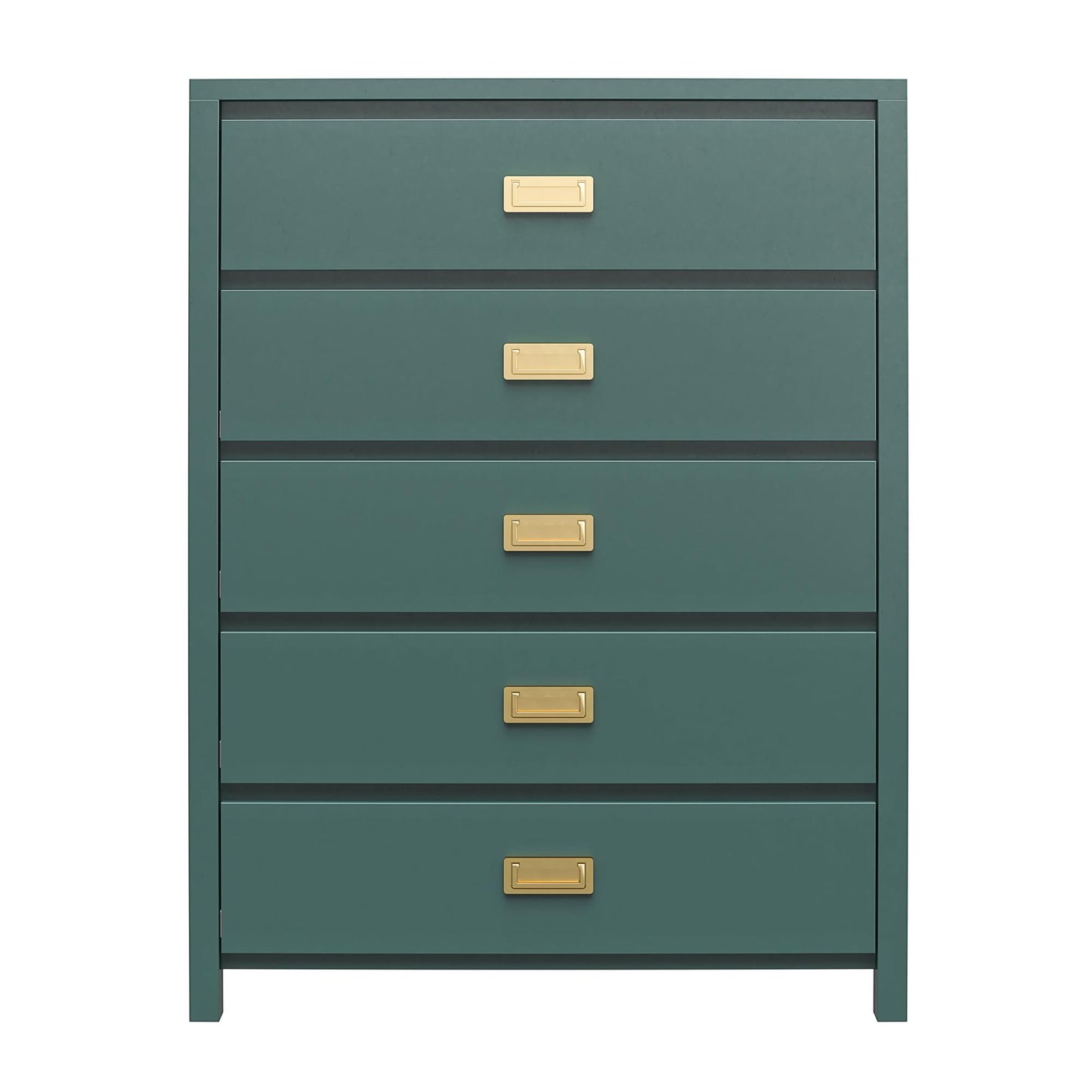 Haven - 5 Drawer Dresser - Dark Green