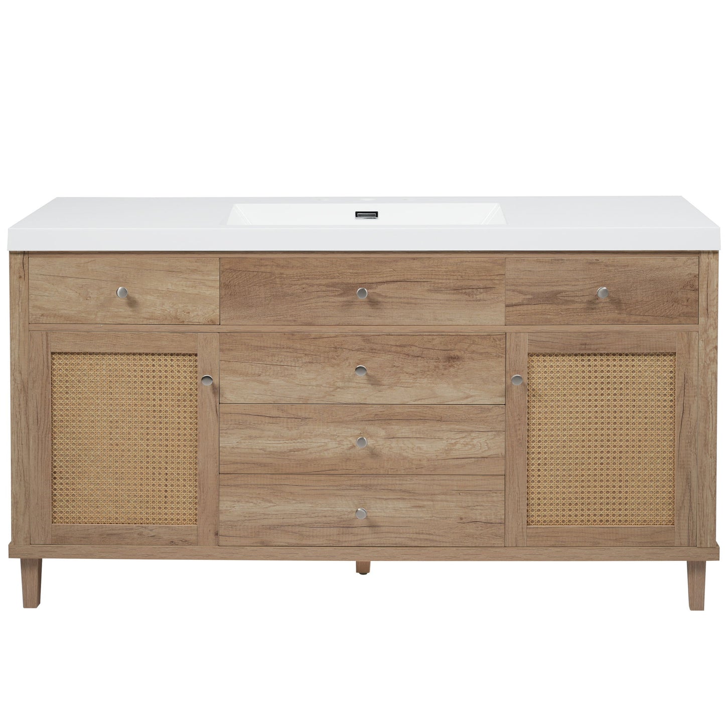 Bathroom Vanity With Sink, 5 Legs, Soft Close Drawers