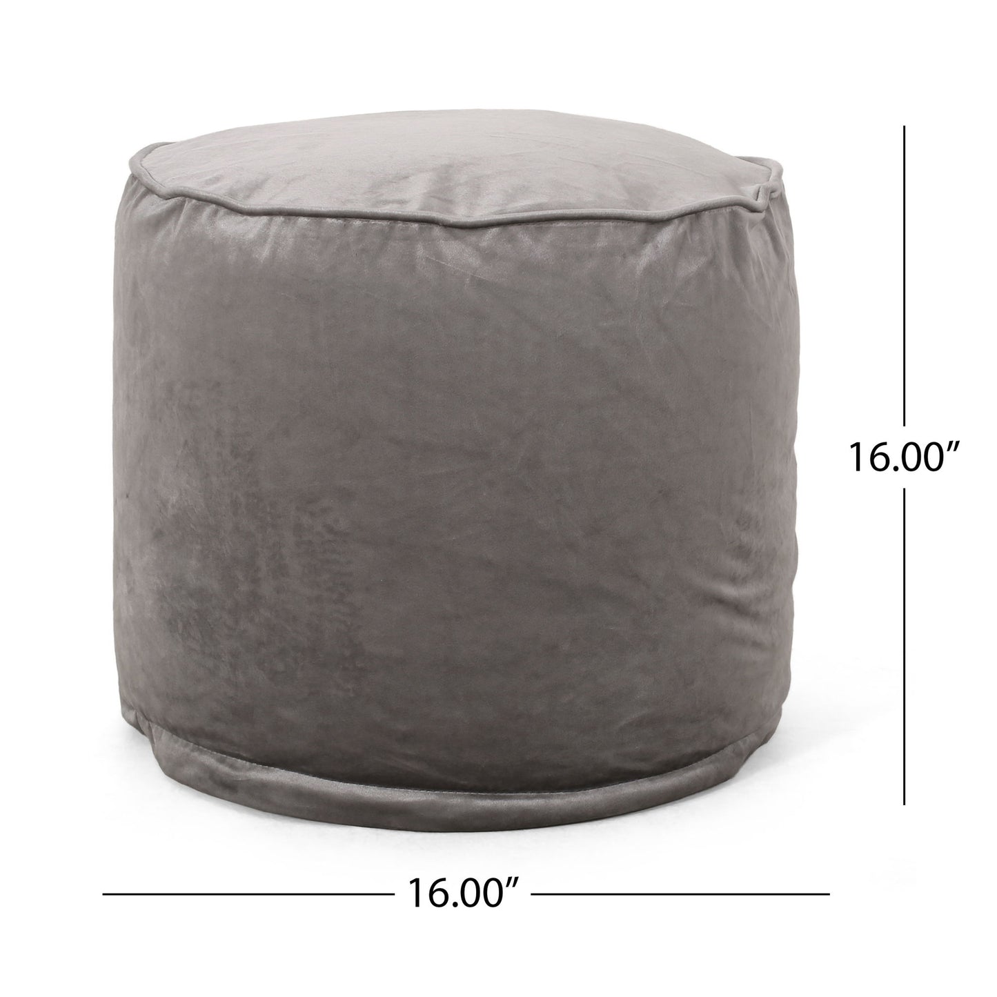 Shimon - Cylinder Pouf Ottoman And Floor Cushion