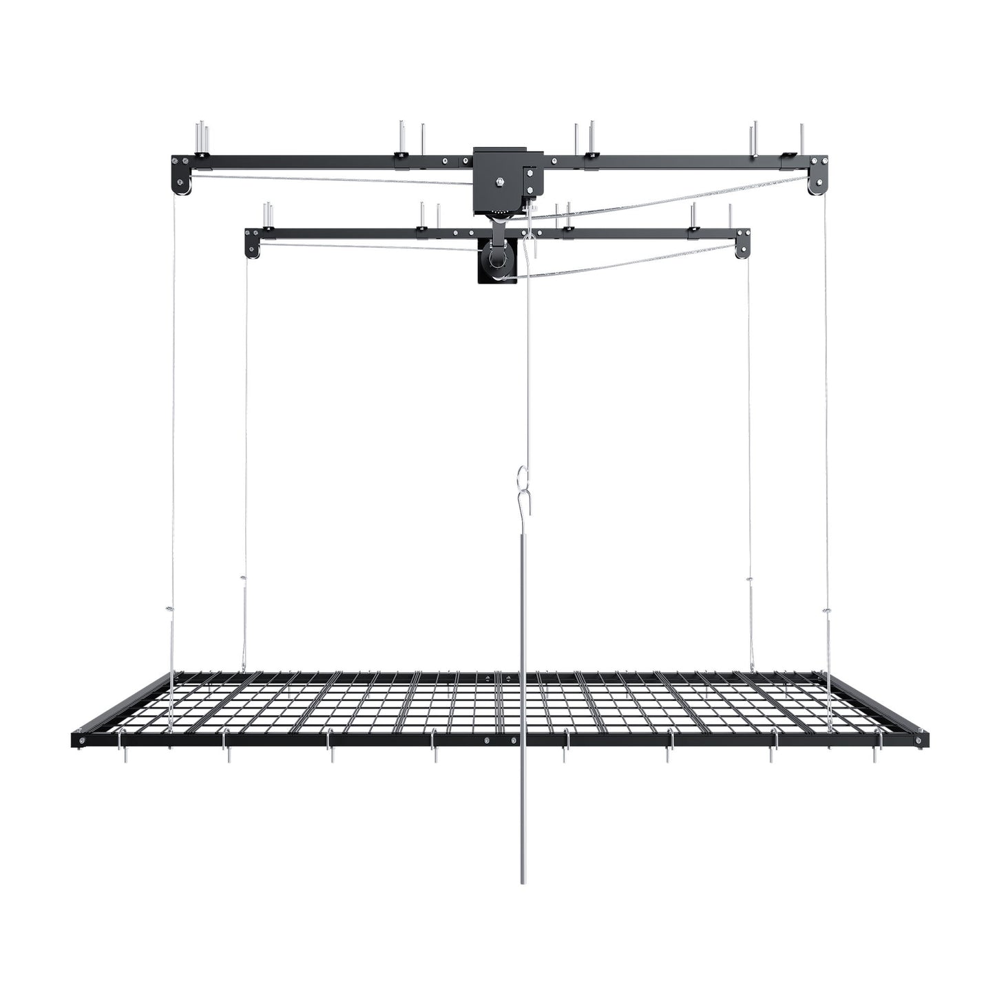 4 X 8 Ft Overhead Garage Storage Rack - Black