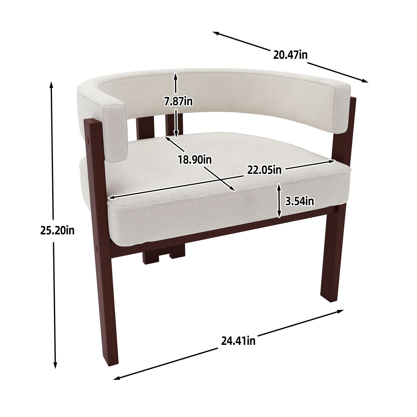 Modern Accent Teddy Upholstered Armchair