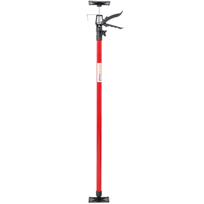 Adjustable Steel Support Pole System For Jacks And Drywalls With Carry Bag - Black / Red