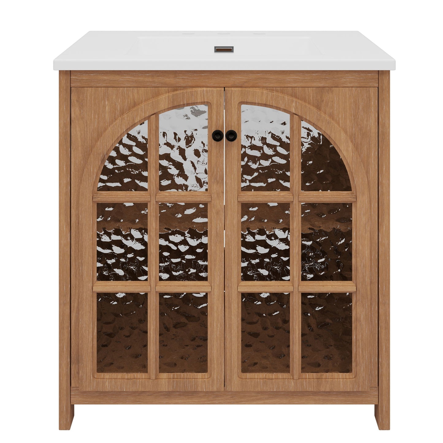 Vintage Farmhouse Bathroom Vanity With Ceramic Sink