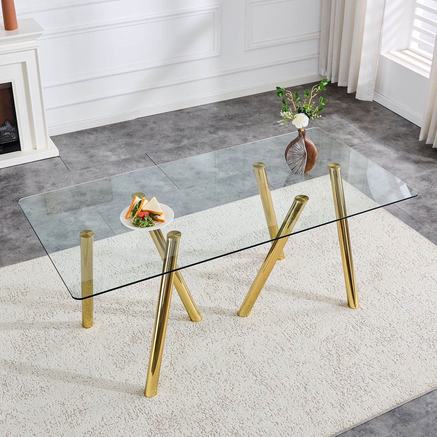 Dining Table With Transparent Surface