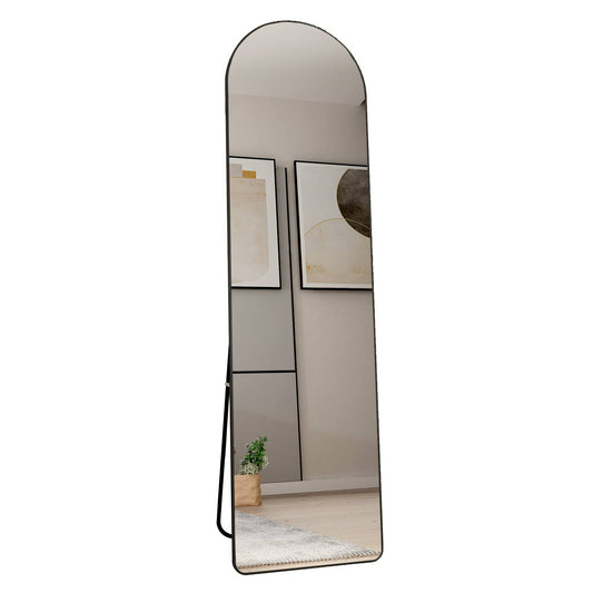 Arched Full Length Mirror With Frame For Bathroom Bedroom ing Store - Black
