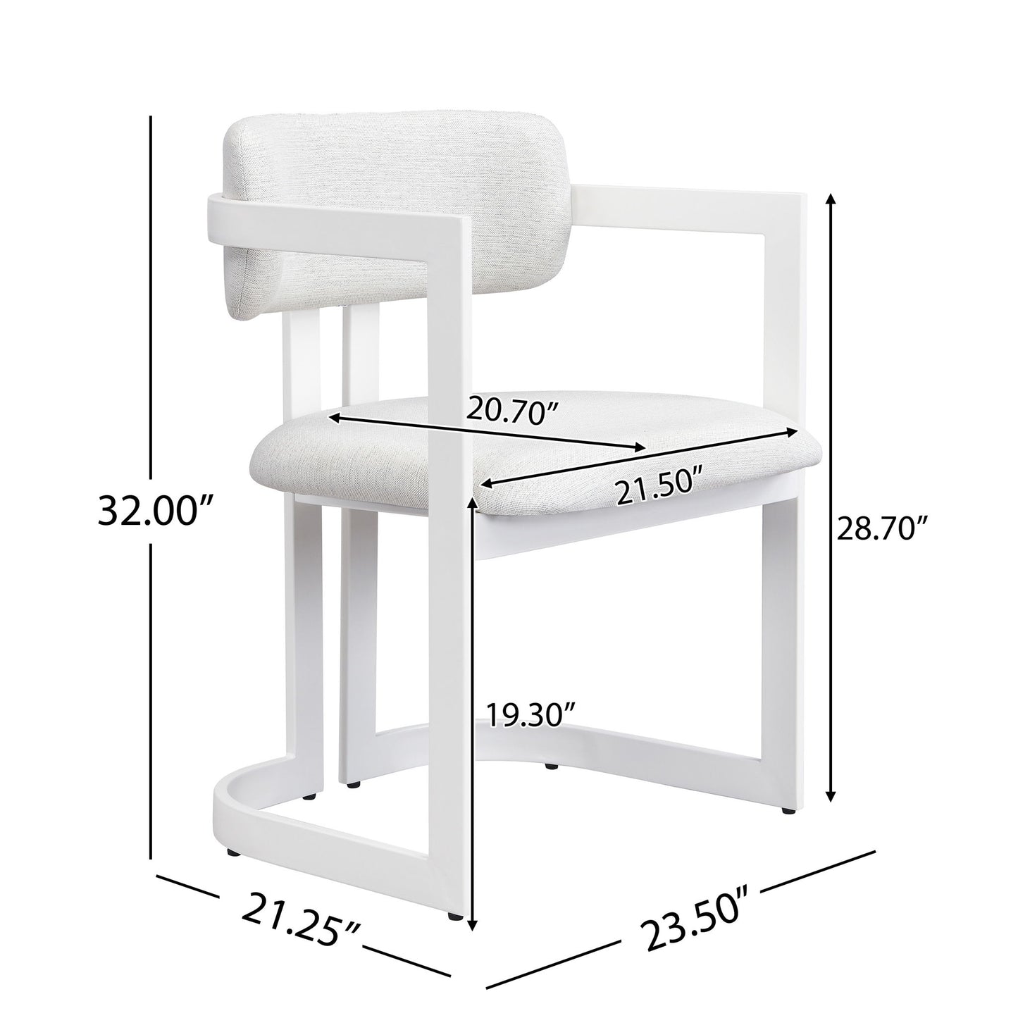 Upholstered Dining Armchairs (Set of 2)