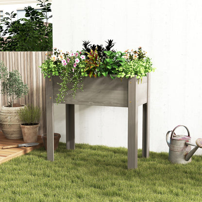 Raised Garden Bed With Legs, Elevated Planter Box For Outdoor Plants