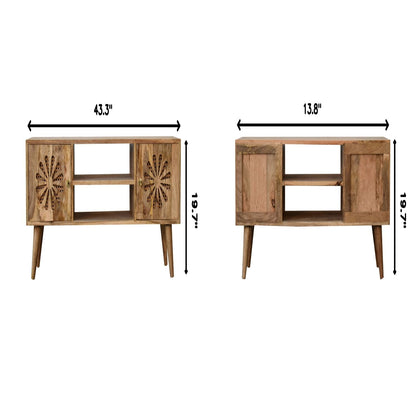 Rosalie - Media Unit - Beige Brown