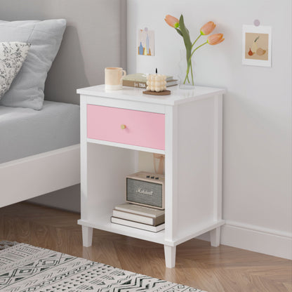 Nightstand With 1 Drawer 1 Shelf