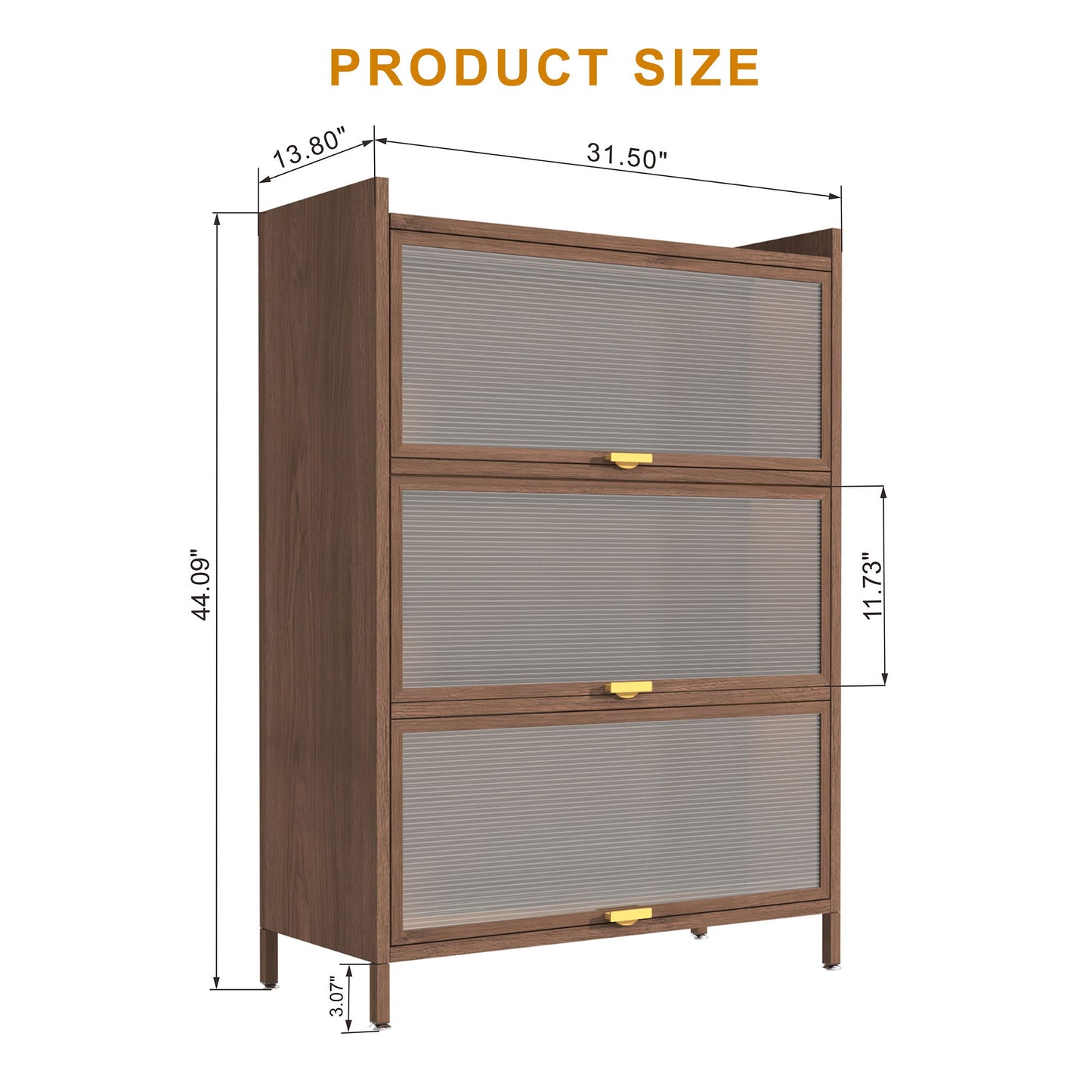 Flip Doors Cabinet, With Ample Storage Space