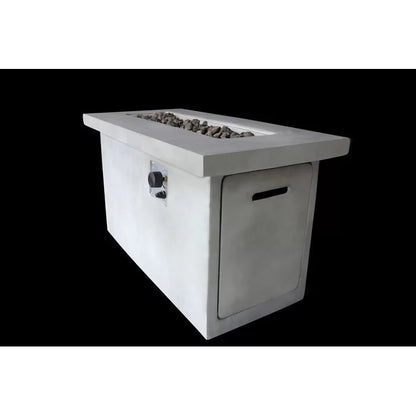 Propane / Natural Gas Outdoor Fire Pit Table - Gray