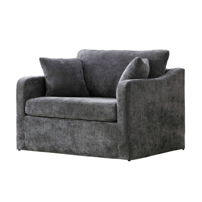 Accent Chair With 2 Bolster Pillows