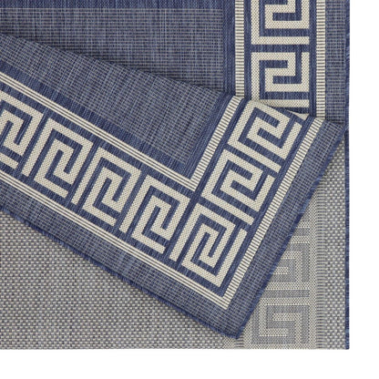 Sunshine - 5'3" X 7'3" Polypropylene Indoor, Outdoor Area Rug - Blue