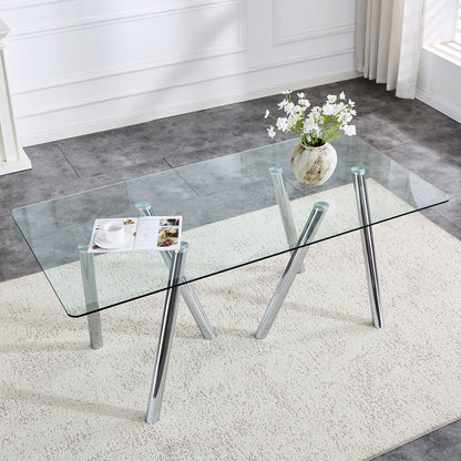 Dining Table With Transparent Surface