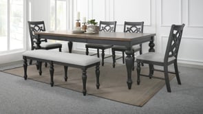 Hilara - Bench - Gray / Charcoal