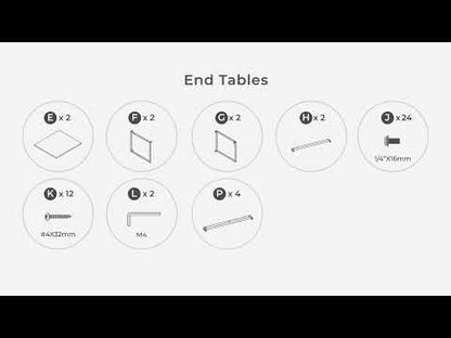 Donnesta - Occasional Table Set (Set of 3) - Gray / Black